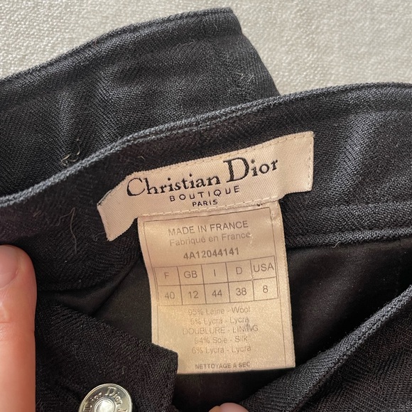 Christian Dior VTG wool zipper pants - Picture 3 of 15